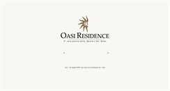 Desktop Screenshot of oasiresidence.it